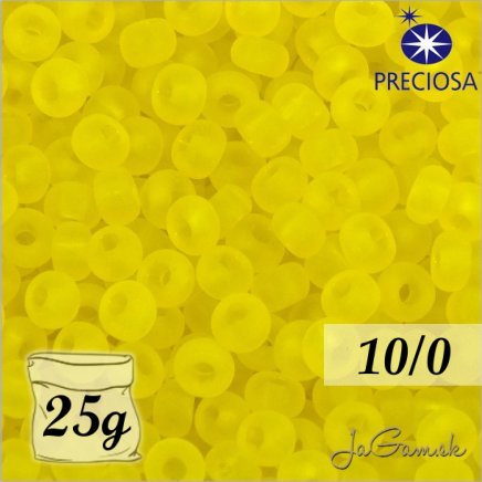Rokajl Preciosa 10/0 Žltá priehľadná č.80010-25g (PR10007)